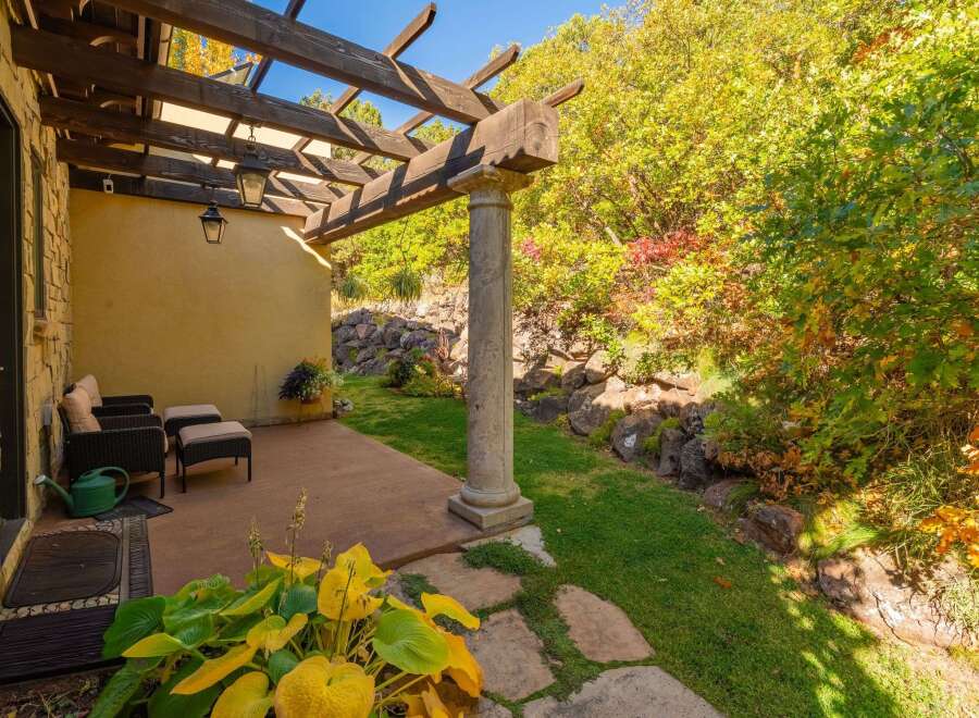 Enjoy the tranquility of this stunning outdoor space, perfect for relaxation and entertaining.