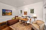 This cozy living space features a comfortable chaise lounge, perfect for relaxing.