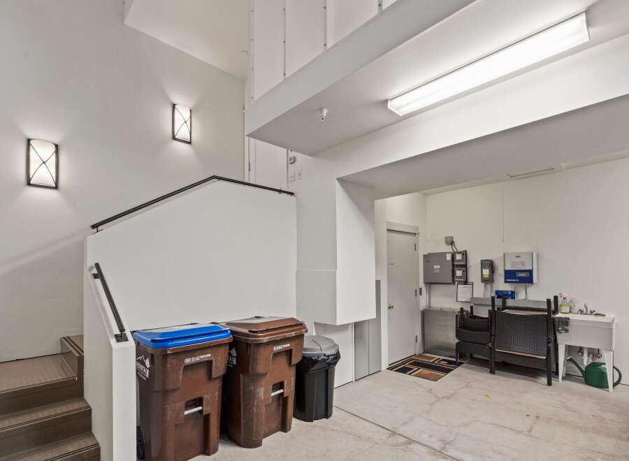 This property boasts a well-designed garage space, perfect for storage and projects.