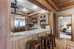 This stunning kitchen boasts a rustic yet modern design, perfect for entertaining and everyday living.