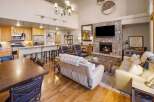 Step into luxury with this stunning property featuring a cozy fireplace, perfect for those chilly evenings.