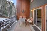 Enjoy breathtaking mountain views from this stunning outdoor patio.
