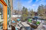 Enjoy breathtaking mountain views from this luxurious outdoor patio.