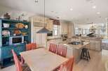 This stunning kitchen boasts a blend of rustic charm and modern amenities.