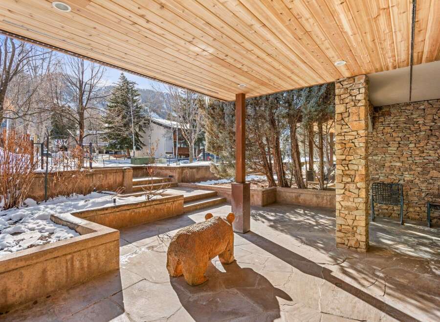 Step into luxury with this stunning outdoor space, perfect for enjoying the beauty of nature.