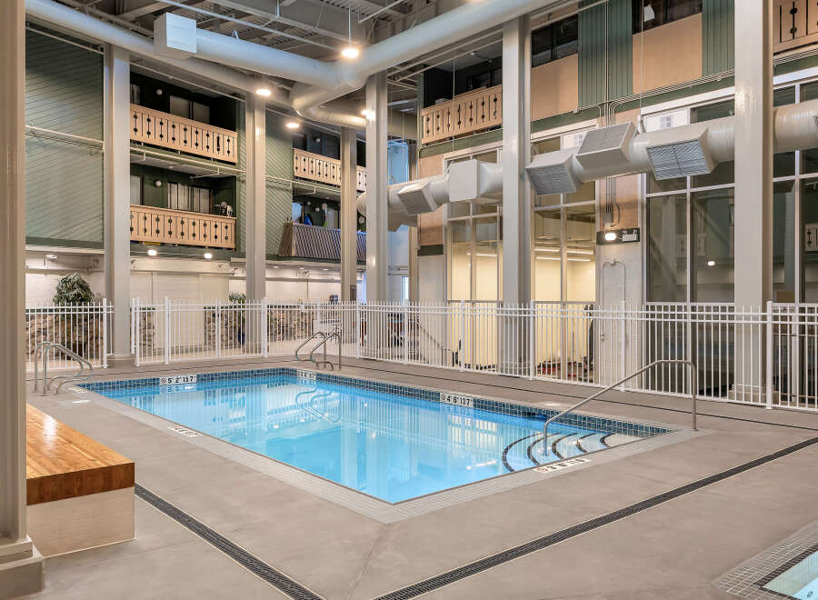 This stunning indoor pool offers a luxurious retreat within the property.