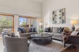 Step into luxury with this stunning living room, perfect for entertaining or relaxing.