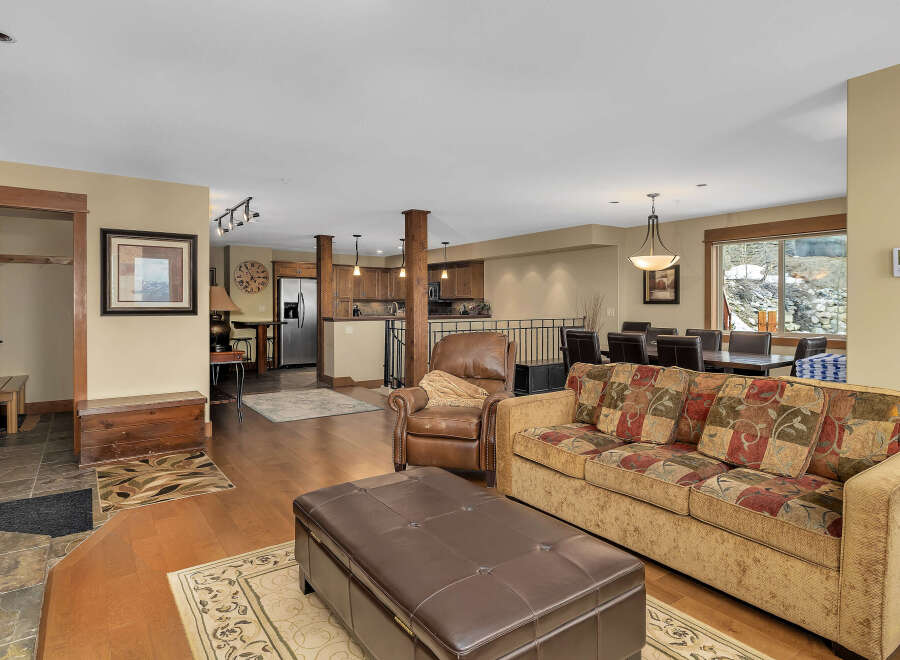 Step into luxury with this stunning property featuring a spacious living area, perfect for entertaining or relaxing.
