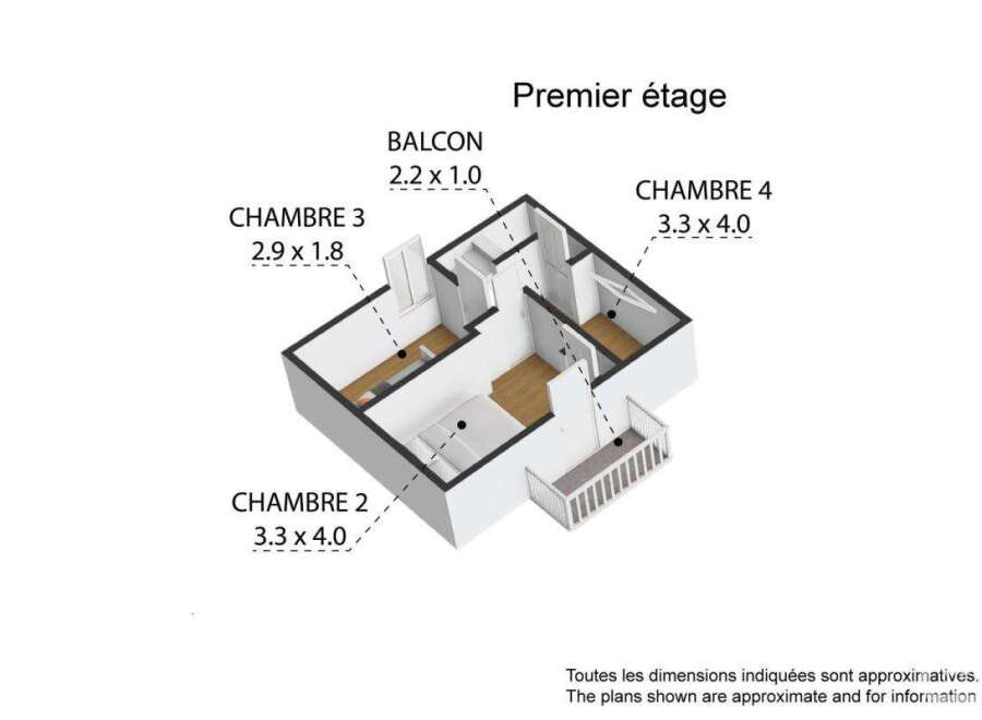 Discover the perfect layout in this charming property! This floor plan features a balcony, three bedrooms, and a well-designed living space.