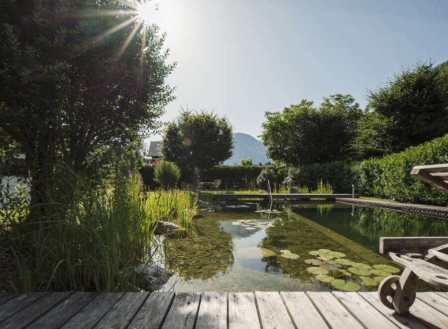 Escape to your own private oasis with this stunning property! Featuring a serene natural pool surrounded by lush greenery, this home offers a tranquil retreat.