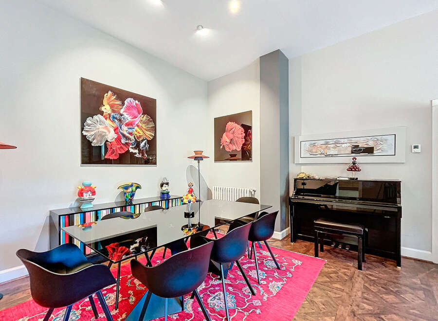 Step into this stylish dining room, perfect for entertaining and everyday living.