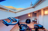 This stunning property boasts a dedicated home gym, perfect for maintaining a healthy lifestyle.