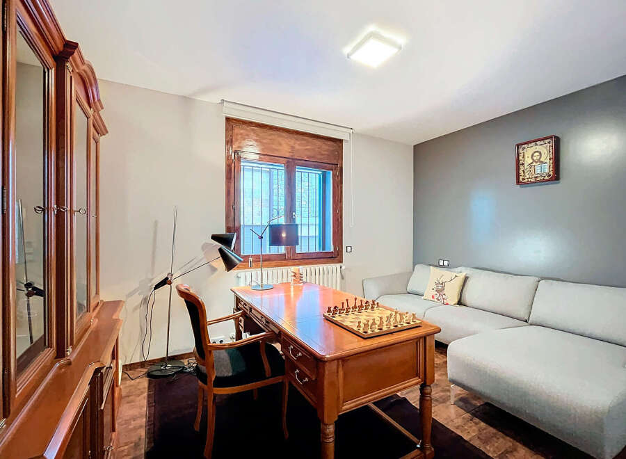 Discover the charm of this inviting home office, perfect for productivity and relaxation.