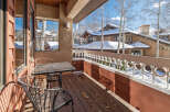 Enjoy breathtaking views from this charming balcony.