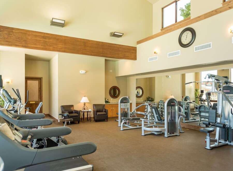 Step into a state-of-the-art fitness center, perfect for maintaining a healthy lifestyle.