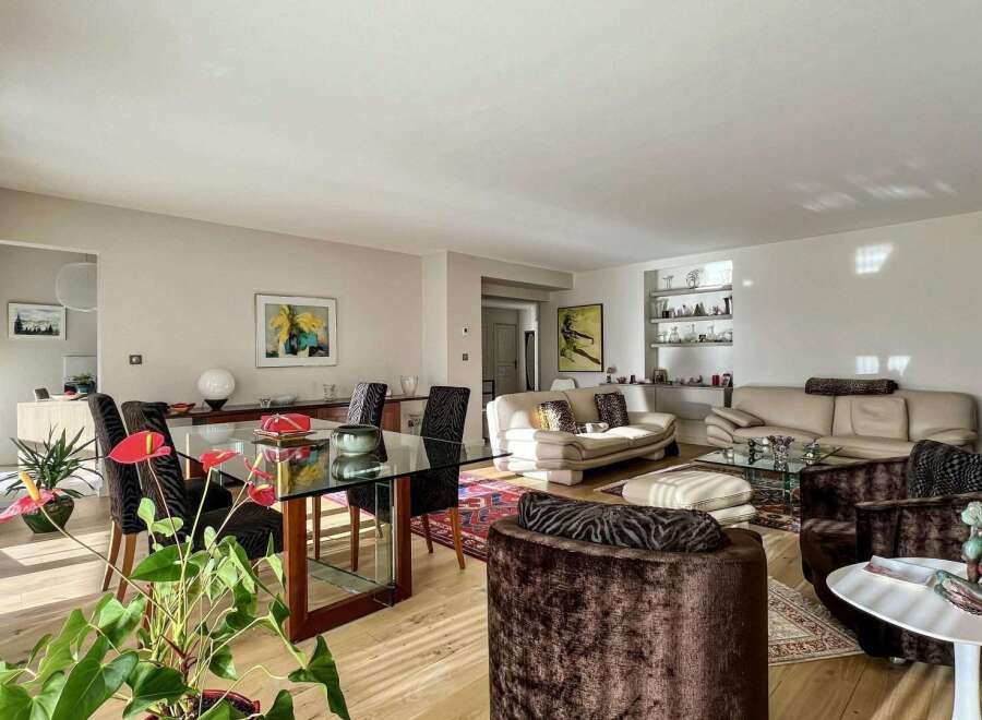 Step into luxury with this stunning property, featuring a spacious living area perfect for entertaining.