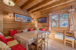 Step into a cozy and inviting dining area, perfect for enjoying meals with loved ones.