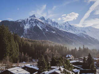 Nestled amidst the majestic snow-capped mountains, this charming property offers breathtaking views and a serene atmosphere.