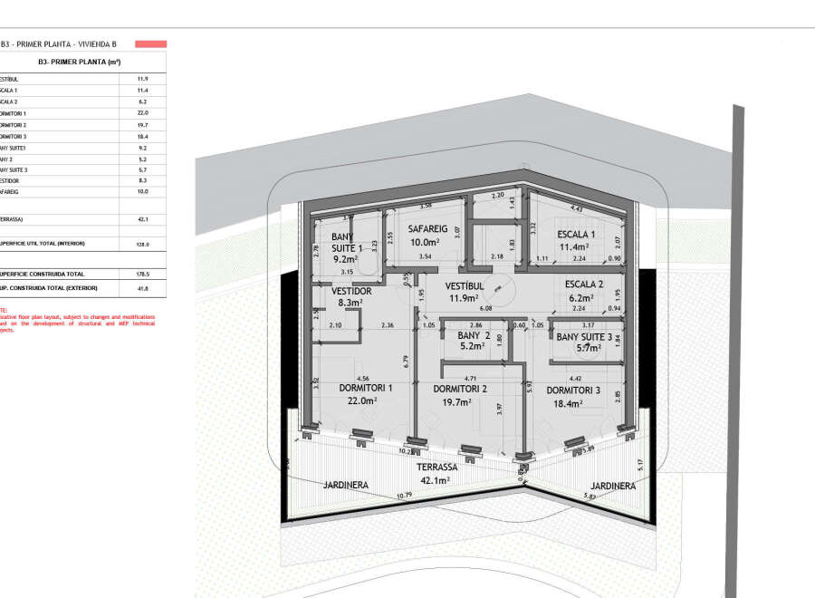 Discover the elegance of this meticulously designed residence, featuring a spacious layout with a total constructed area of 178.