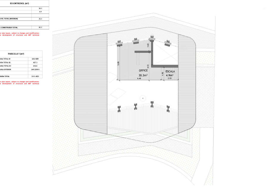 Discover a modern office space with a total area of 30.