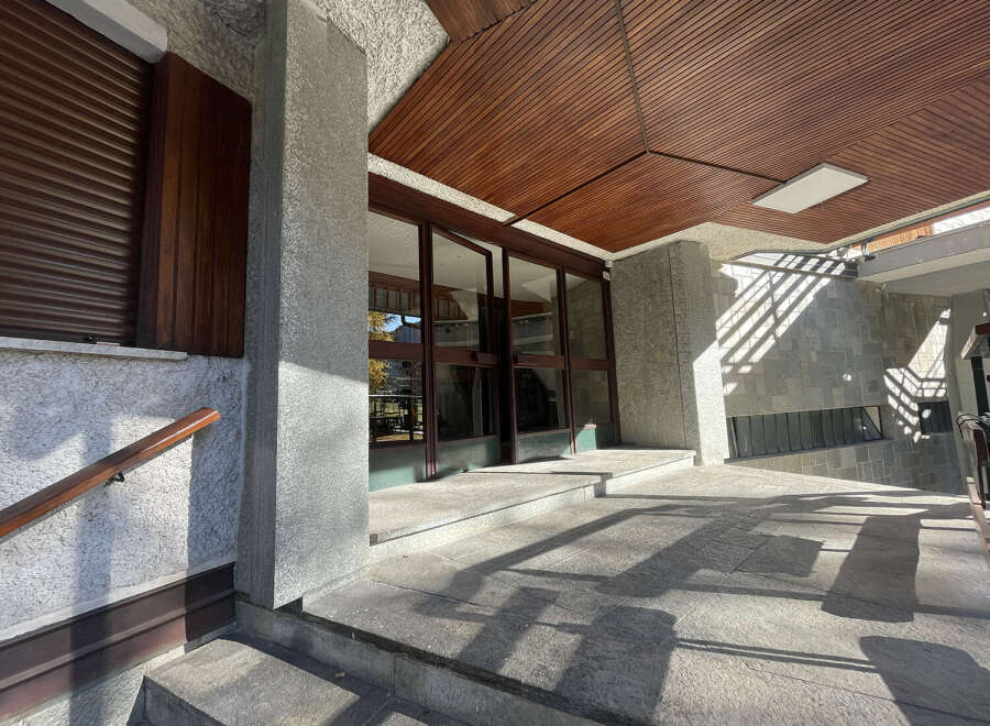 This stunning property boasts a modern architectural design with a focus on natural light and open spaces.