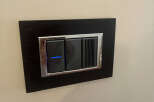 Modern and stylish light switches add a touch of elegance to any home.