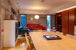 This modern living space showcases a blend of contemporary design and comfort.