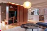 Step into modern elegance with this stunning living space.