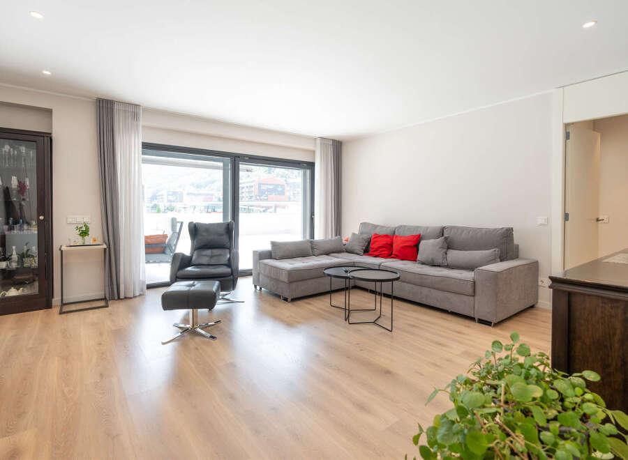 Step into modern luxury with this stunning living space.