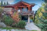 This stunning wooden chalet offers a perfect blend of rustic charm and modern elegance.