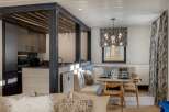 Experience modern luxury in this stunning property, featuring a beautifully designed kitchen and dining area.