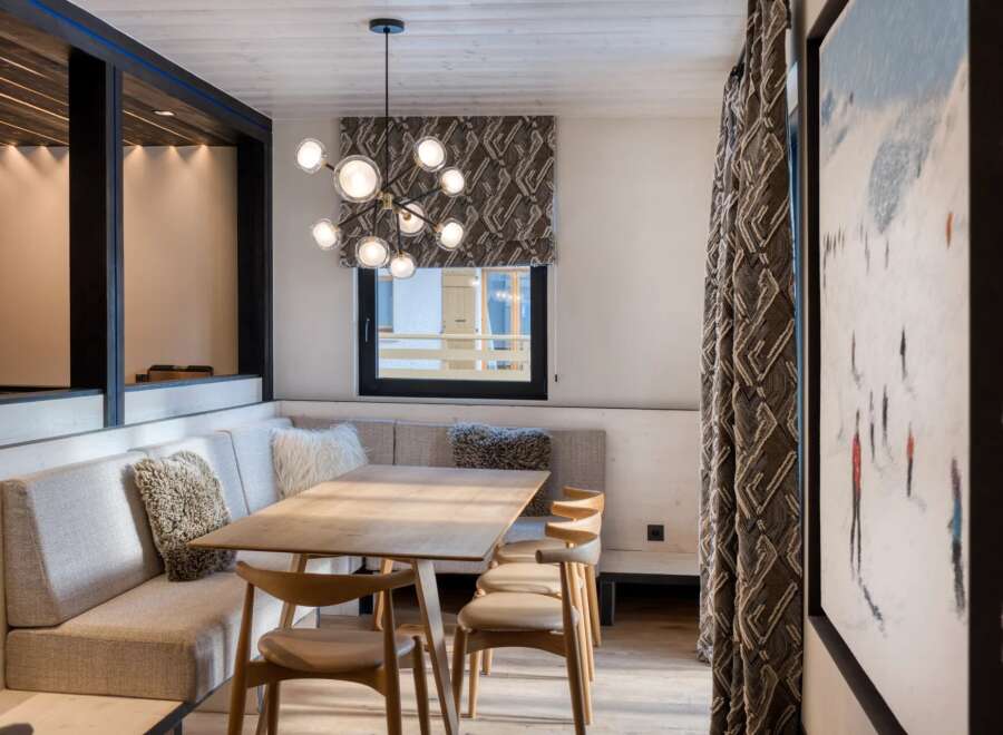 Step into this inviting dining area, perfect for intimate gatherings.