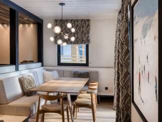 Step into this inviting dining area, perfect for intimate gatherings.