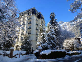 Discover a stunning property nestled in a winter wonderland.