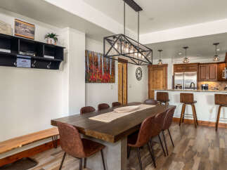 Step into luxury with this stunning dining area, perfect for entertaining guests or enjoying family meals.