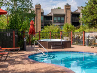 Enjoy a luxurious stay at this stunning property featuring a refreshing pool and a relaxing hot tub.