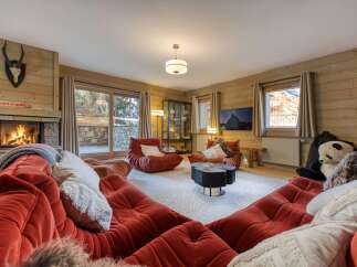 Experience the epitome of alpine luxury in this stunning living space.