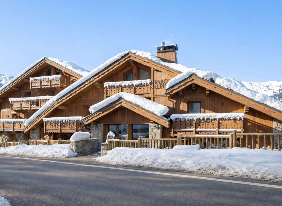 Discover the charm of this stunning chalet nestled in a winter wonderland.