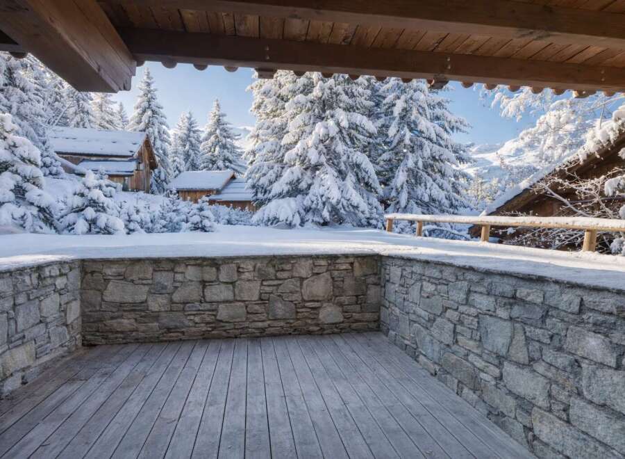 Experience the tranquility of winter in this stunning property.
