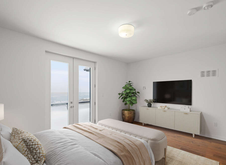 Experience luxury living in this stunning bedroom.