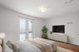 Experience luxury living in this stunning bedroom.