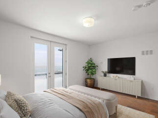 Experience luxury living in this stunning bedroom.