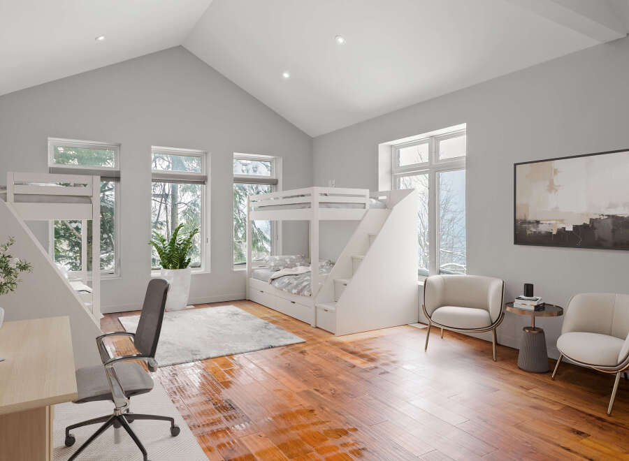 This stunning property boasts a modern interior with a spacious layout, perfect for comfortable living.