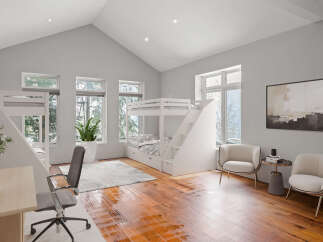 This stunning property boasts a modern interior with a spacious layout, perfect for comfortable living.