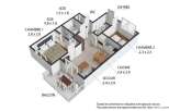 Discover this charming apartment featuring two bedrooms, perfect for a small family or couple.