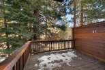Enjoy the tranquility of nature from this beautiful deck.