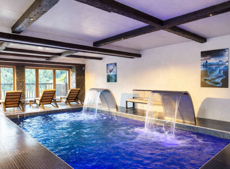 Indulge in luxury at this stunning indoor pool, perfect for relaxation and rejuvenation.
