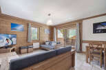 Discover the charm of this cozy living space, perfect for a mountain getaway.