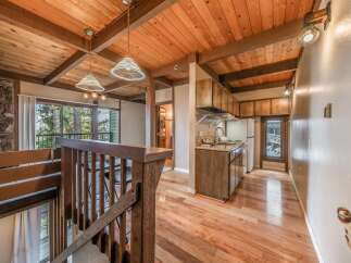 Step into a charming home with a rustic, inviting atmosphere.