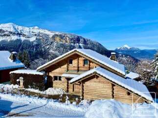 Discover the charm of this stunning chalet nestled in a picturesque winter wonderland.
